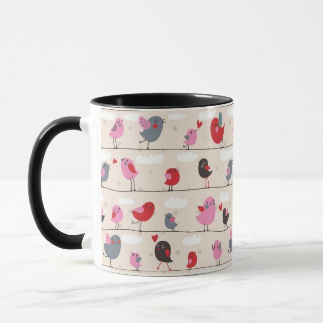 Tasse Oiseaux dans l'amour (Gauche)