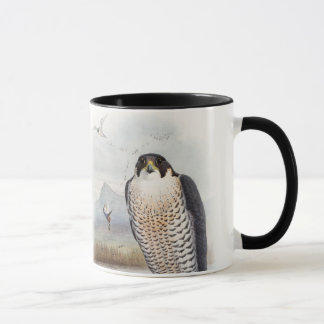 Tasse Oiseaux de John Gould de faucon pérégrin de la