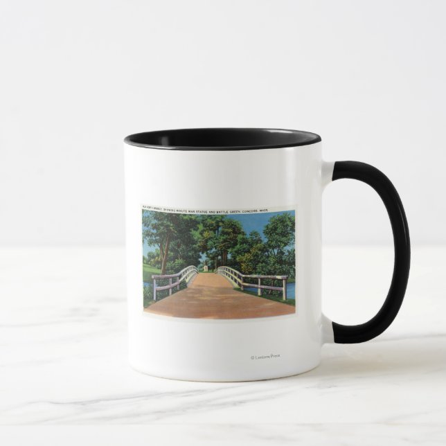 Tasse Old North Bridge Vue de Minute Man Statue (Droite)