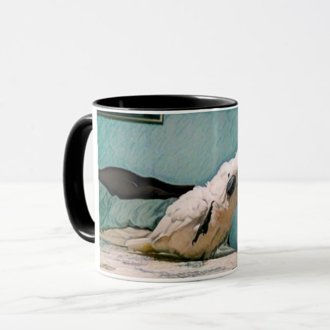 Tasse Onni le cacatoès de claquettes (Devant gauche)