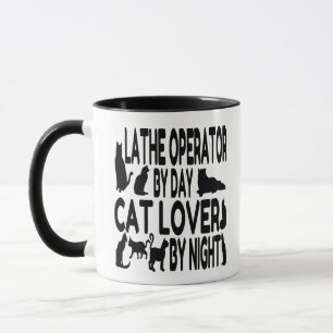 Tasse Opérateur Amoureux des chats Lathe