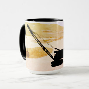 TASSE OPÉRATEUR DE CRANE GOLF GOLFING IMAGINAIRE ART OPÉ