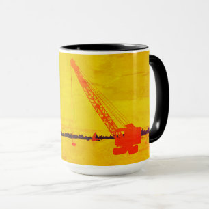 TASSE OPÉRATEUR DE CRANE PÊCHE GLACE NORTHWEST CRANE ART