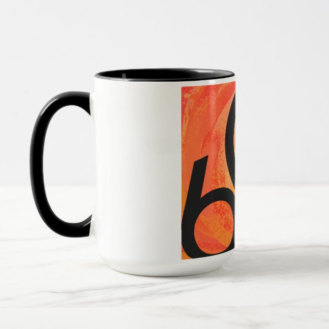 Tasse Orange 60 Anniversaire de la Décennie (Gauche)