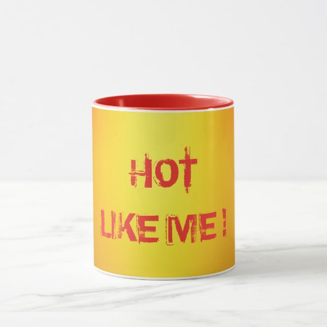 Tasse Orange Chaud. (Centre)