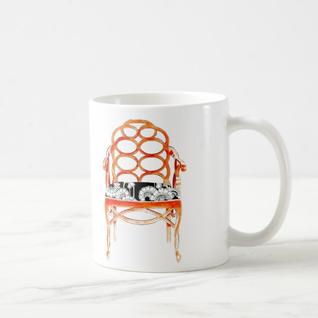 Tasse orange de chaise (Droite)