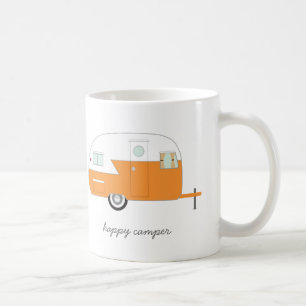 Tasse orange de profondément satisfait