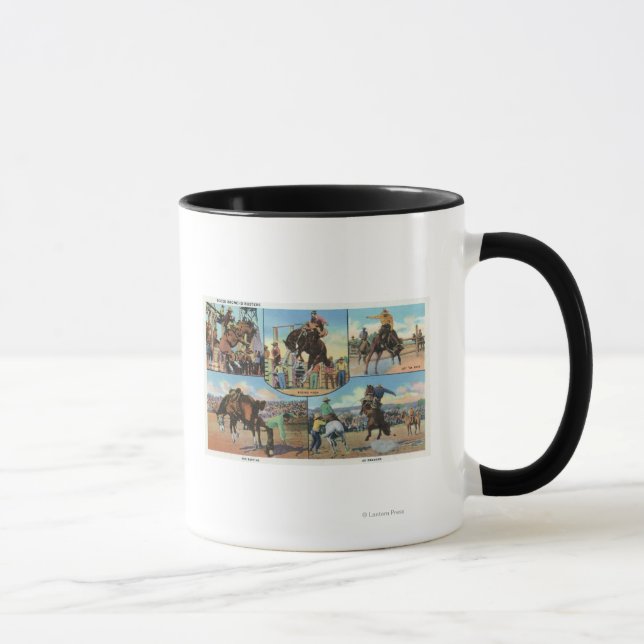 Tasse OregonVue panoramique de Rodeo Bronco Busters (Droite)