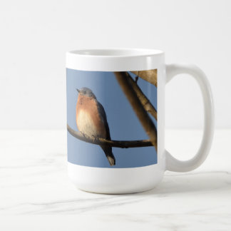 Tasse orientale d'oiseau bleu