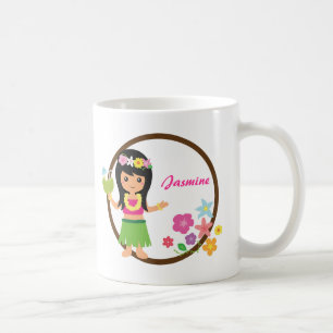 Tasse orientée hawaïenne mignonne de Luau de fil