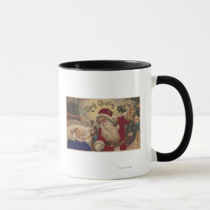 Tasse Ornements accrochants de GreetingSanta de Noël