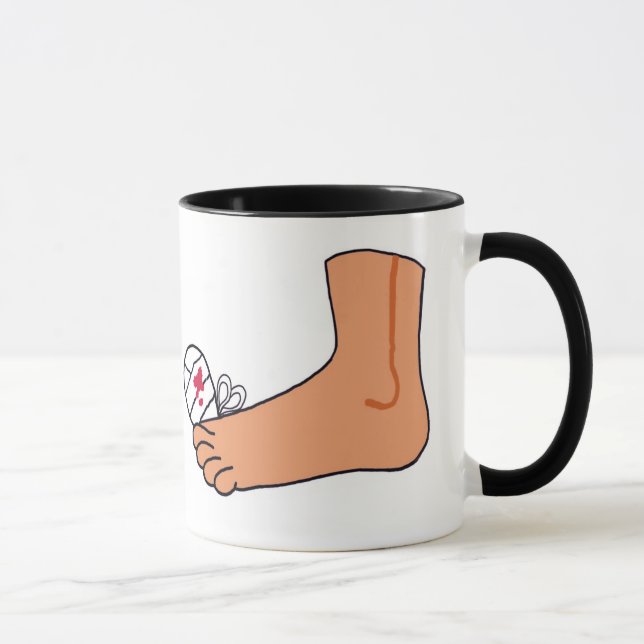 Tasse Orteil cassé par Foot-2 (Droite)