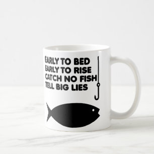 Tasse ou mug de voyage drôle de pêche mensonges
