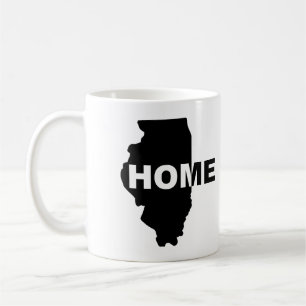 Tasse ou tasse de voyage Illinois, maison loin de
