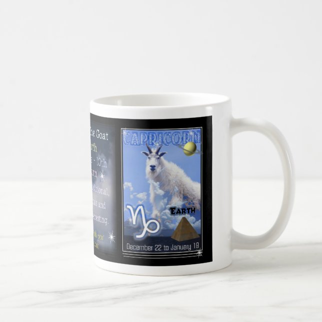 Tasse ou tasse de zodiaque de Capricorne (Droite)
