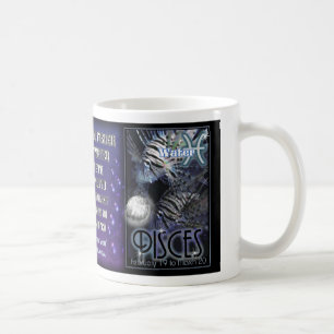 Tasse ou tasse de zodiaque de Poissons