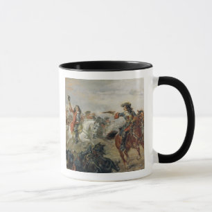 Tasse Oudenaarde - une cavalerie mènent des escarmouche