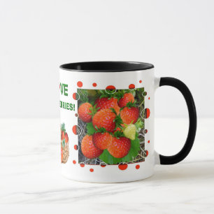 Tasse OUI ! Musique aux fraises