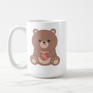 Tasse Ours en Peluche Romantique & Cœurs