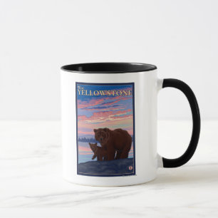 Tasse Ours et cub - West Yellowstone, Montana