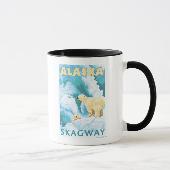 Tasse Ours polaires & Cub - Skagway, Alaska (Droite)