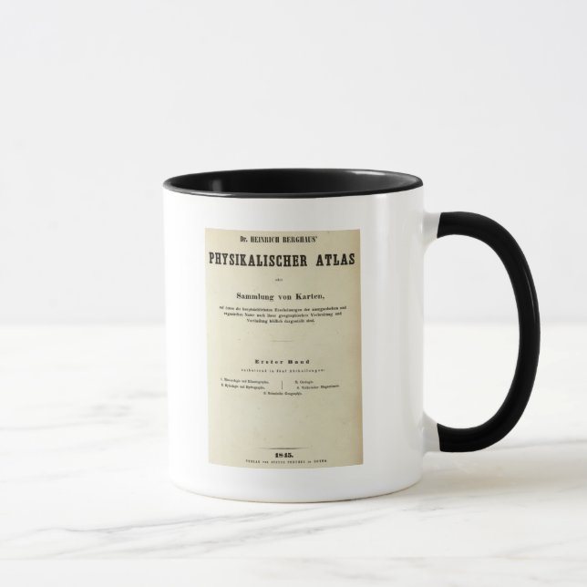 Tasse Page de titre Dr Heinrich Berghaus (Droite)
