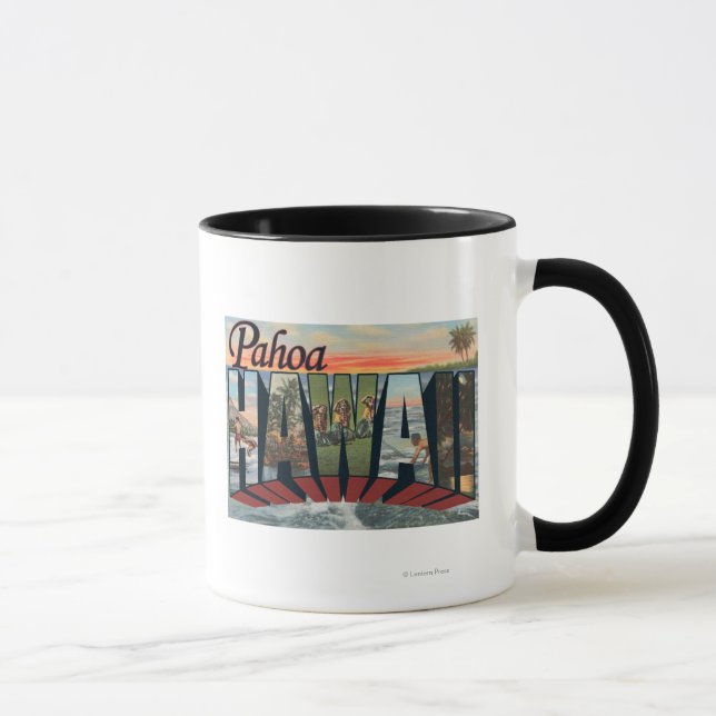 Tasse Pahoa, HawaiiGrandes lettres ScènesPahoa, HI (Droite)