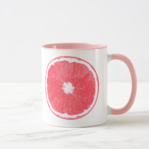 Tasse Paillettes de pamplemousse rose Peinture numérique
