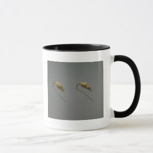 Tasse Paires de boucles d'oreille d'or, dynastie de Liao