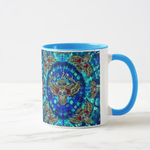 Tasse Paix en colorant de cravate de sagesse avec le