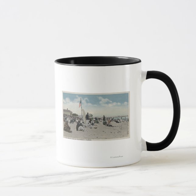 Tasse Palm Beach, FL - L'Heure De Baignade (Droite)