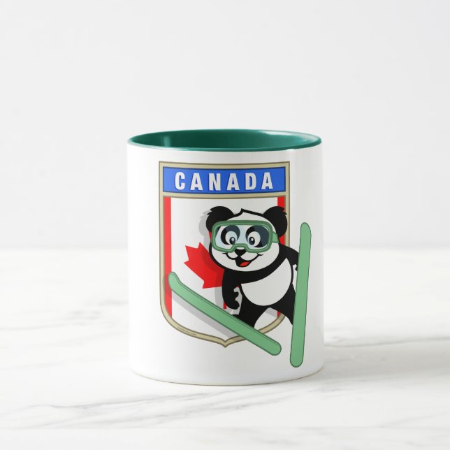 Tasse Panda de saut à ski du Canada (Centre)