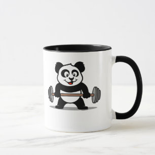 Tasse Panda d'haltérophilie