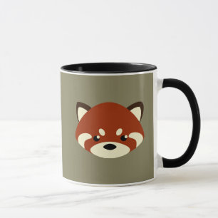 Tasse Panda rouge mignon