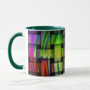 Tasse Panier psychédélique Tissu en céramique