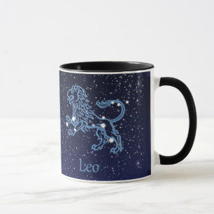 Tasse Panneau Léo Constellation et Zodiaque avec étoiles