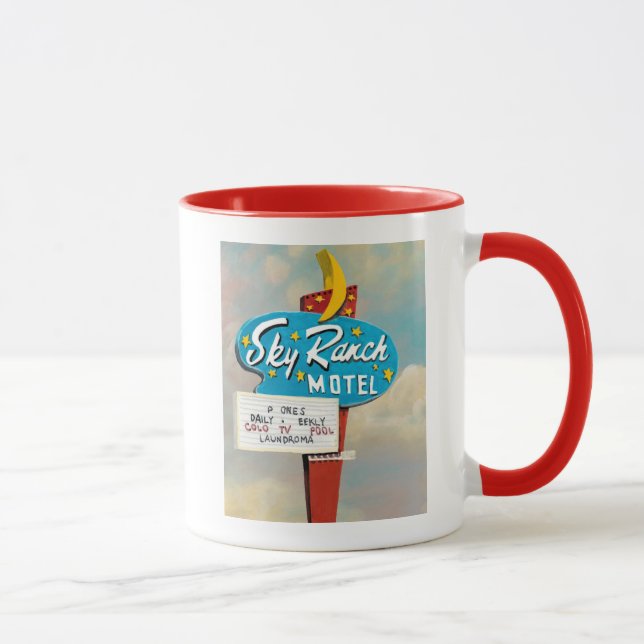 Tasse Panneau Sky Ranch Motel (Droite)