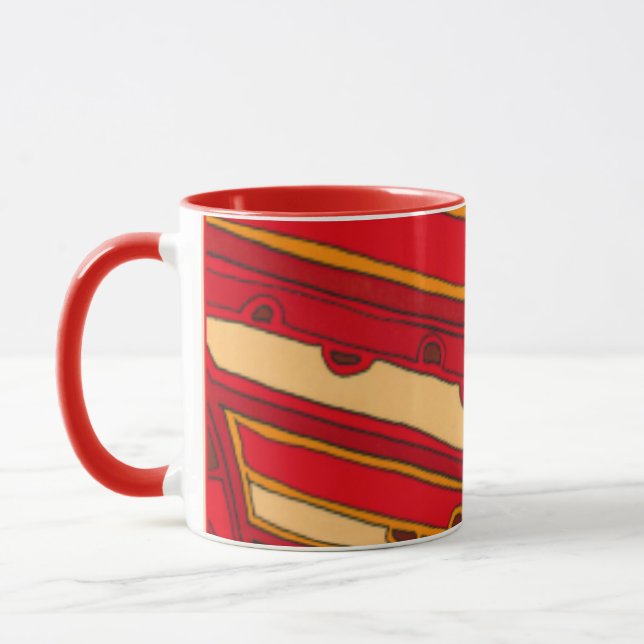 Tasse Panneaux orange Abstraits (Gauche)