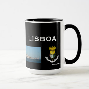 Tasse panoramique de Lisbonne Portugal