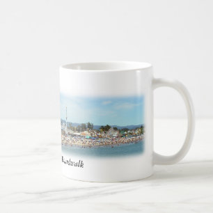 Tasse panoramique de photo de promenade de plage