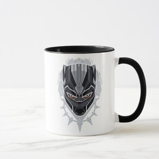 Tasse Panthère noire | Emblème de tête de panthère noire (Droite)