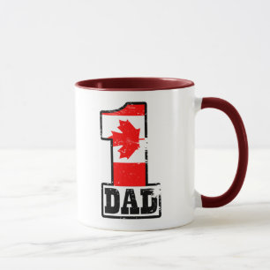 Tasse Papa canadien du numéro 1