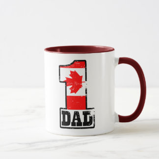 Tasse Papa canadien du numéro 1