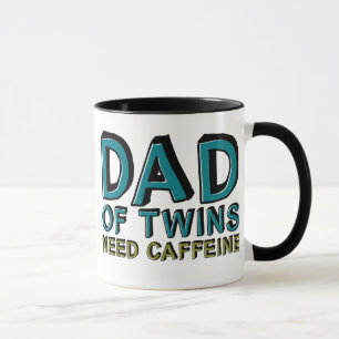 Tasse Papa de Twins a besoin de caféine