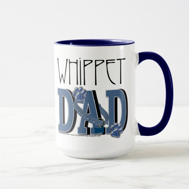 Tasse PAPA de whippet (Droite)