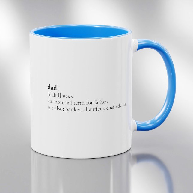 Tasse Papa - Définition du dictionnaire (Créateur téléchargé)