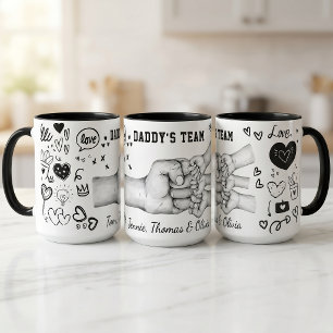 Tasse Papa Fête des Pères Cadeau Nom Personnalisé