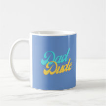 Tasse Papa Mec Background Bleu Clair