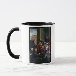 Tasse Pape Paul IV remettant un statut