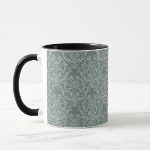 Tasse Papier peint floral vert